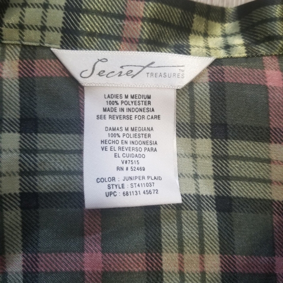 Vintage plaid nightie - Picture 3 of 3